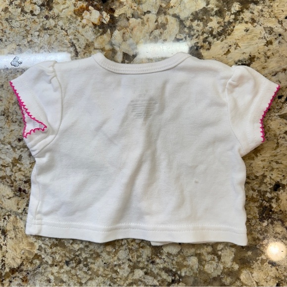 Child Of Mine White Short Sleeve Cardigan - Picture 3 of 4